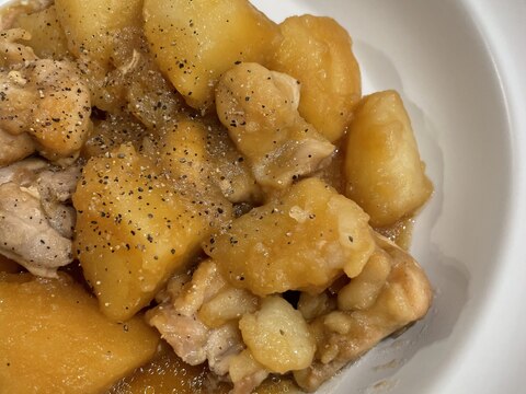 【ホットクック】鶏もも肉とじゃがいもの甘辛煮